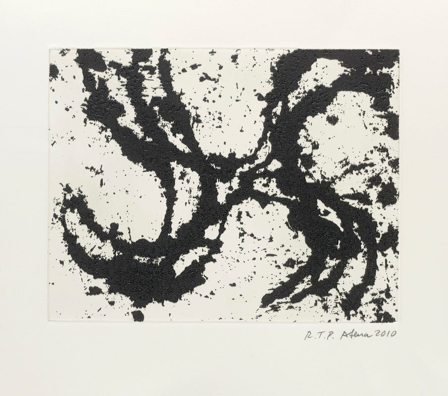 Richard Serra, Junction #9, (1 color etching), Gemini G.E.L., Los Angeles, CA, 2010, (RS10-3493), Edition of 50 [© Richard Serra / ARS, New York]