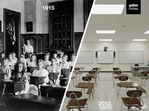 Bill - Ricky Thacker's uniquely designed classroom is one example of what  makes him such a great teacher. Last summer, he attended an education  conference where a presenter displayed two photos: one