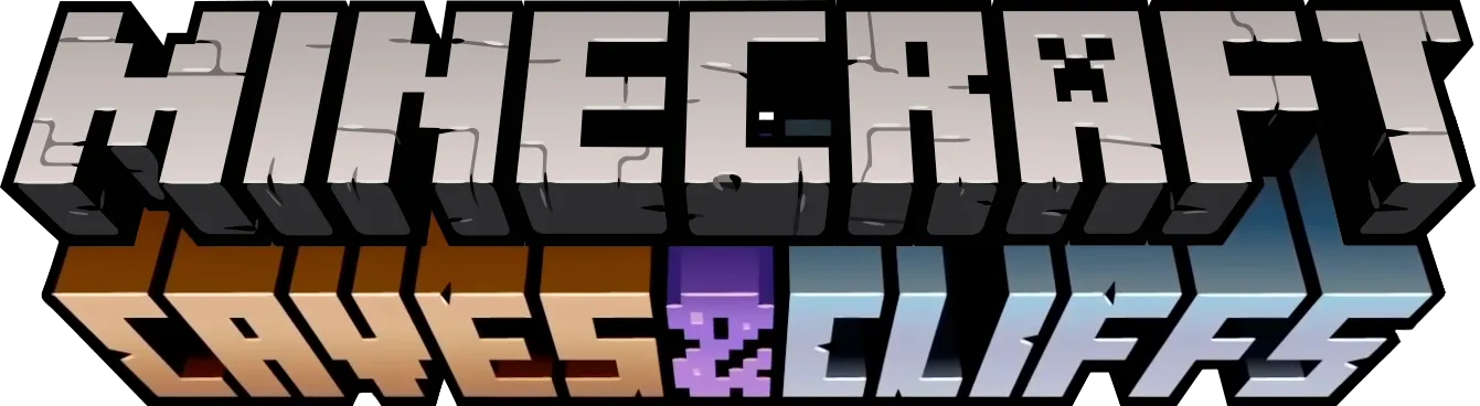 Minecraft caves & cliffs logo