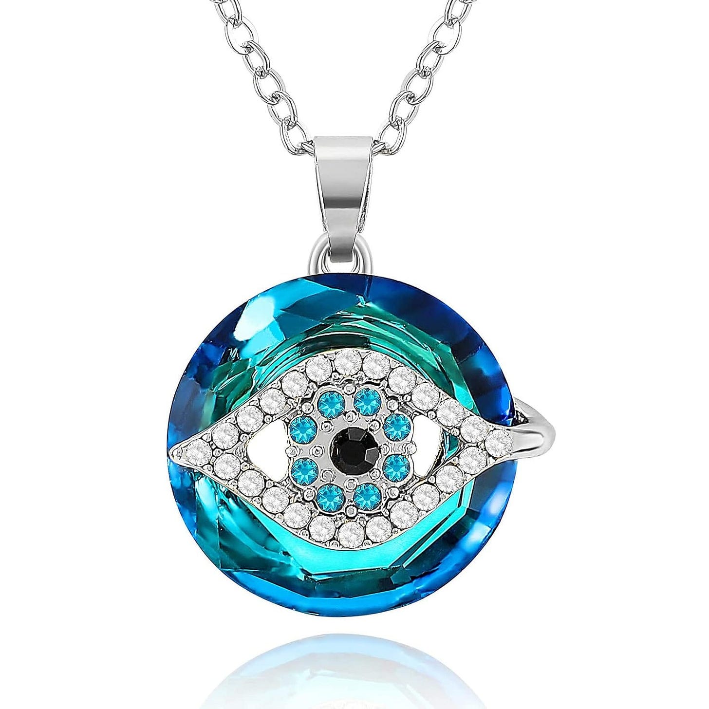 Stunning Blue Evil Eye Necklace