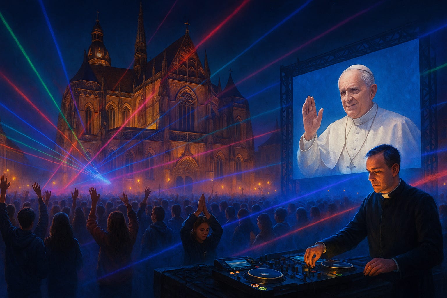 No, the Pope Didn’t Throw a Rave — But Grace Did Hit the Dance Floor