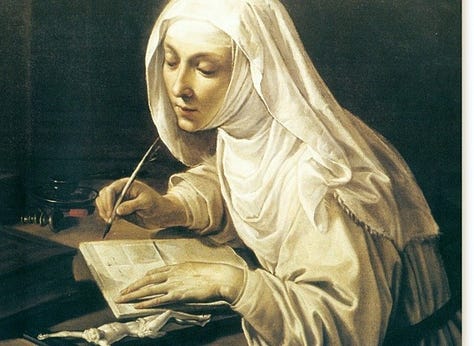 Nuns who nurtured rich intellectual lives: Hildegard of Bingen, Sor Juana Inés de la Cruz, and Catherine of Siena