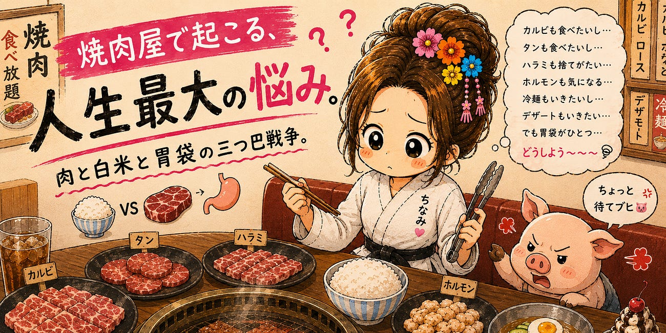 焼肉屋で起こる、人生最大の悩み。