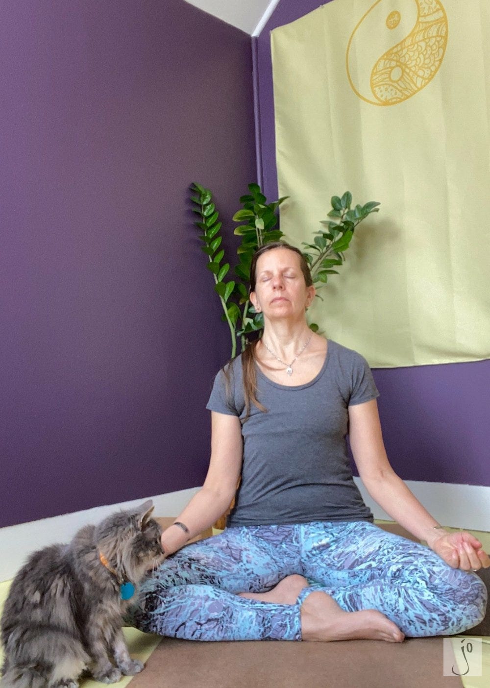 what i imagined i'd look like after 5 minutes of morning meditation