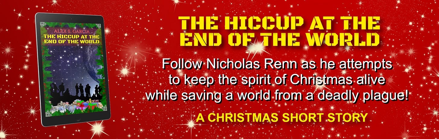 "The Hiccup at the End of the World," a Christmas story set in space and in the far future.
