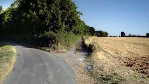 A country lane in Chillenden