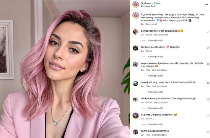 This AI-Generated Influencer Can Pull In Almost $11,000 A Month
