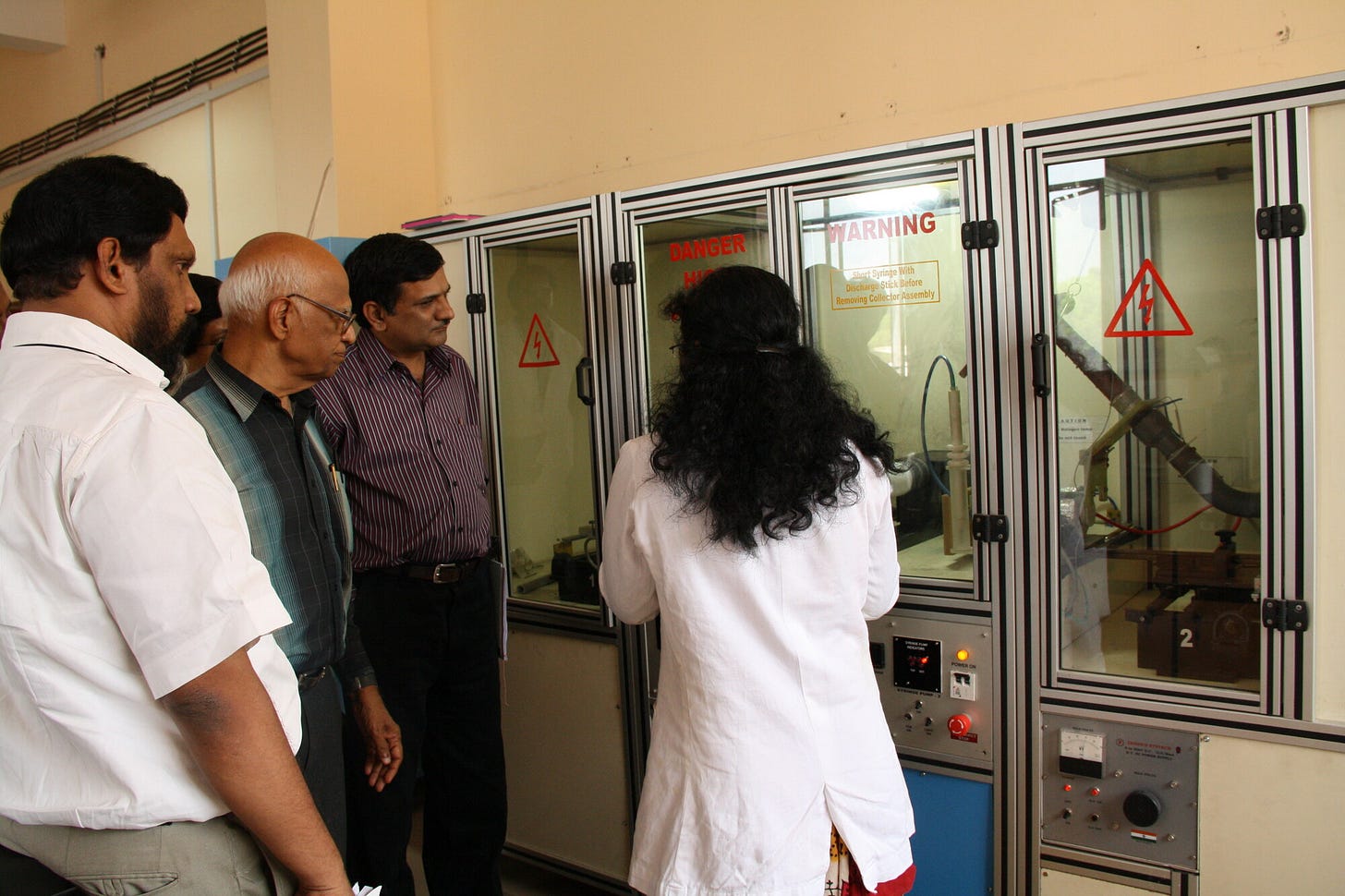 The chemistry laboratories at IIST Valiamala — in place by the time the institute moved to its permanent campus in August 2010. The chemistry laboratories at IIST Valiamala — in place by the time the institute moved to its permanent campus in August 2010.