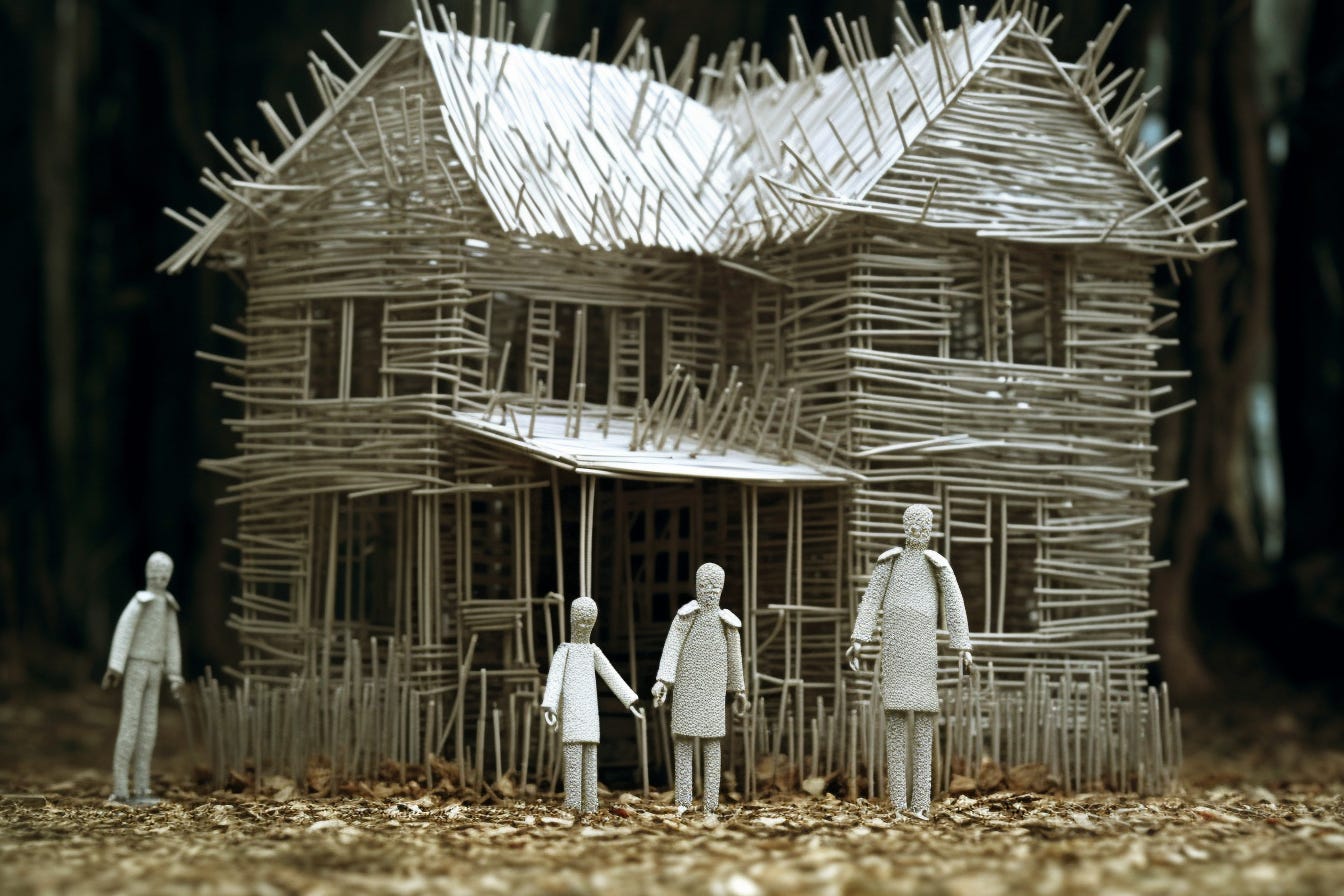 ofa_a_family_clothed_completely_in_paperclips_standing_in_front_f9b3ead2-d6c2-4264-9c23-70e0460cb85b.png