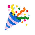 a burst of confetti