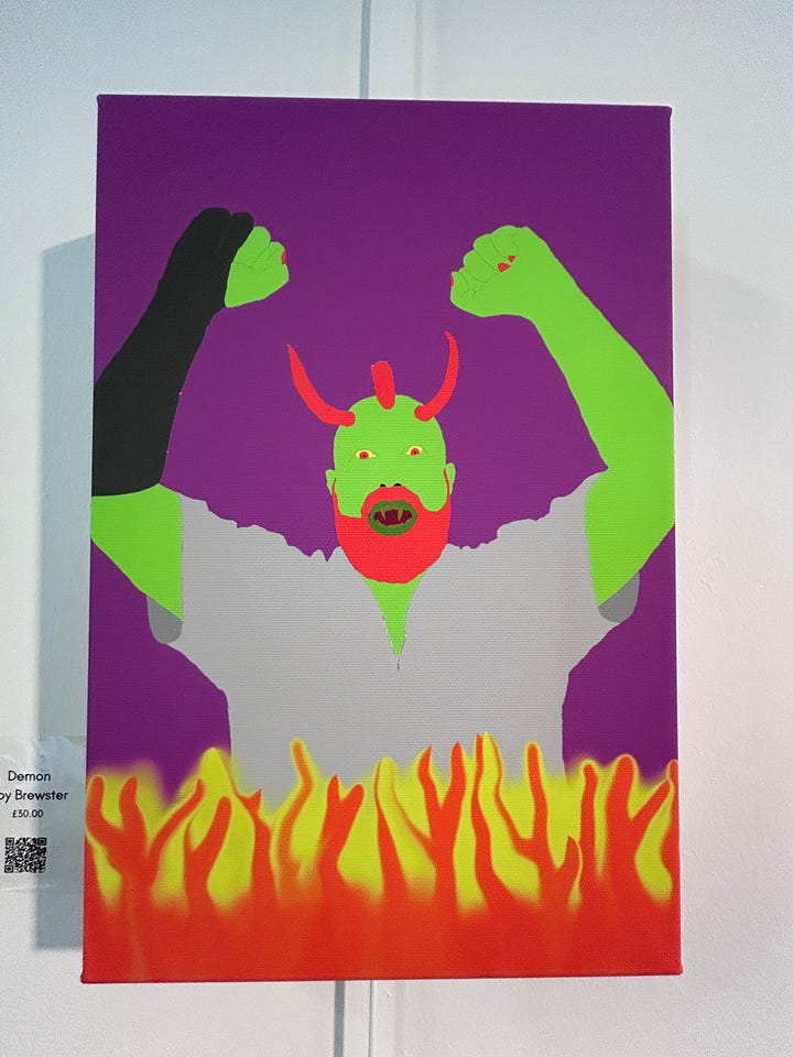 FOR SALE: Part of the Art BRUT Exhibition, June 2025 at Swindon Art Museum.