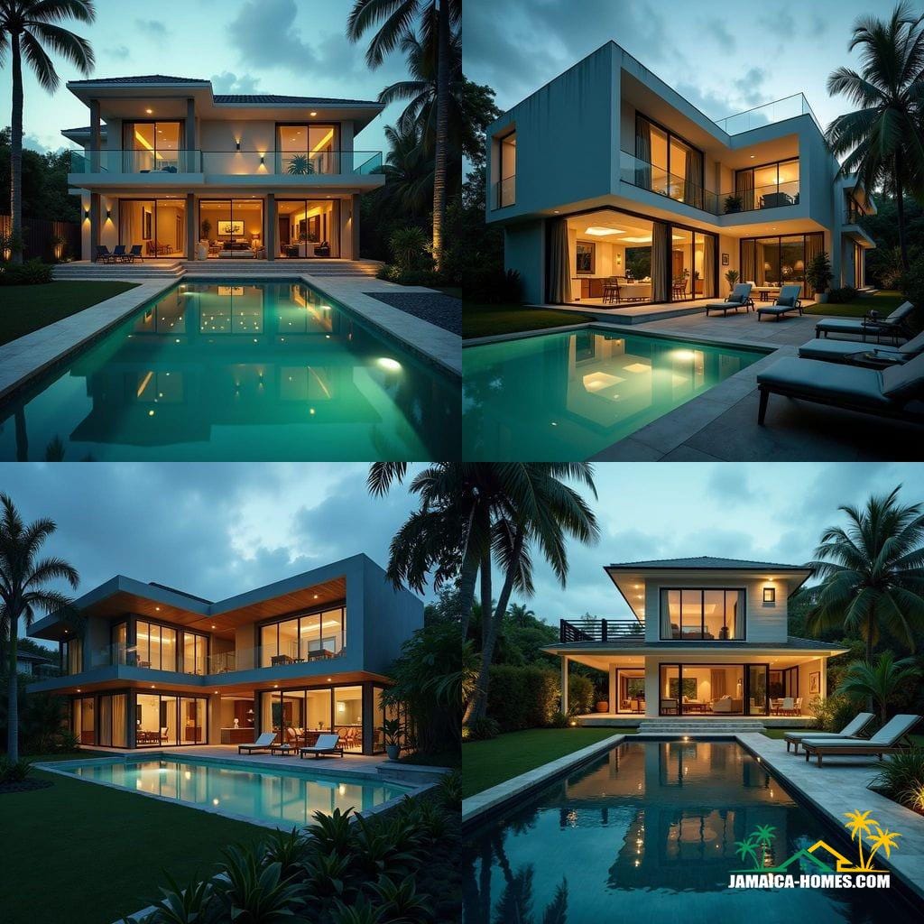 Modern luxury residential real estate, jamaica caribbean