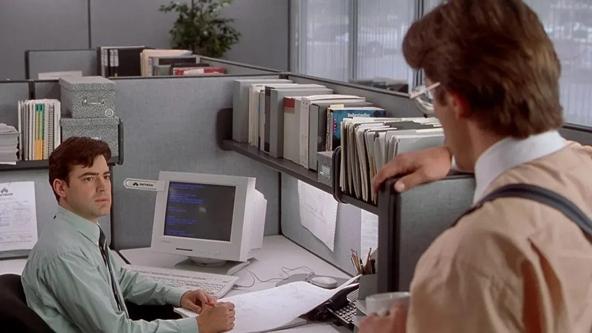 office space lumbergh cubicle