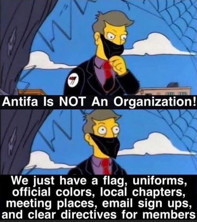 r/ConservativeMemes - The dems say Antifa is not a real organization . Really? Really?