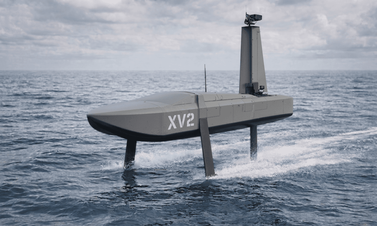 XV2 military watercraft in the open ocean XV2 military watercraft in the open ocean