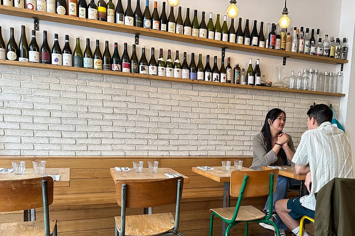 Interior at Mokonuts restaurant in Paris