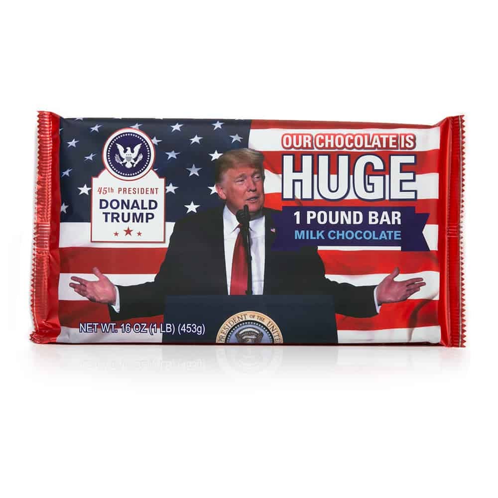 Huge Milk Chocolate Trump Bar - Astor Chocolate
