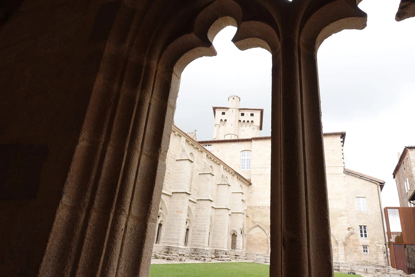  Sneak preview of the Cloister Courtyard at La Chaise-Dieu, Auvergne, France 