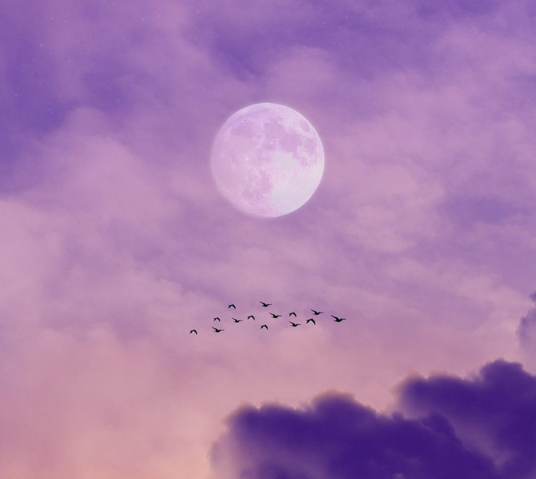 full moon over clouds during night time full moon over clouds during night time