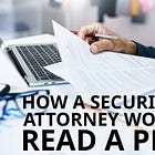 How a Securities Attorney Would Read a PPM