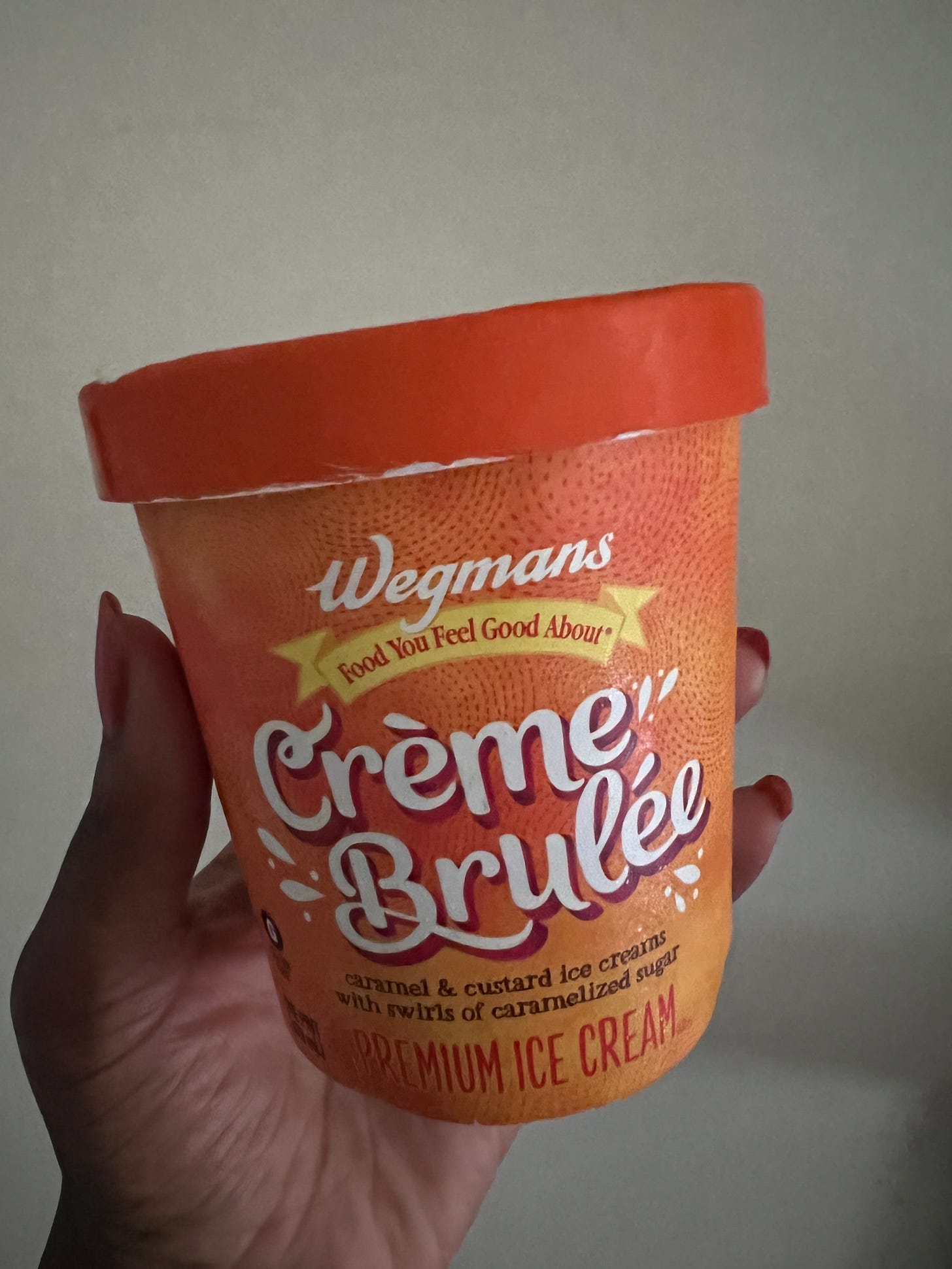 WEGMANS CREME BRULEE ICE CREAM