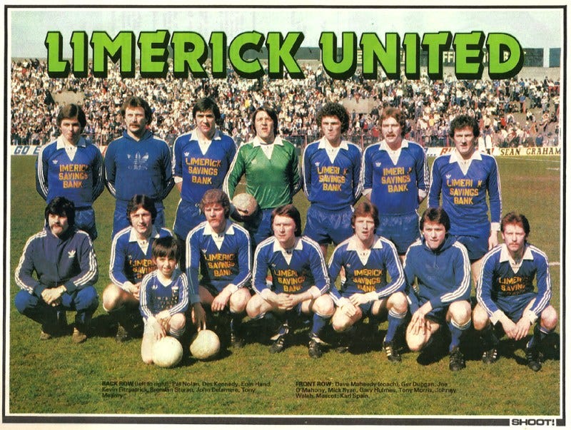 Limerick United FC with Joe O'Mahony (RIP) – Shoot Magazine 1980 – Brand  New Retro