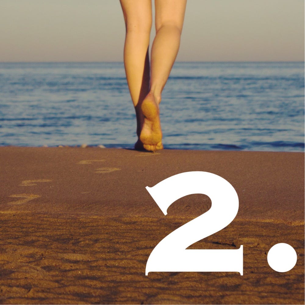 COUNT YOUR TOES AND STAY GROUNDED