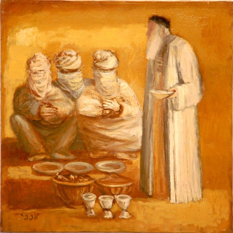 Abraham and the Three Strangers - Richard McBee