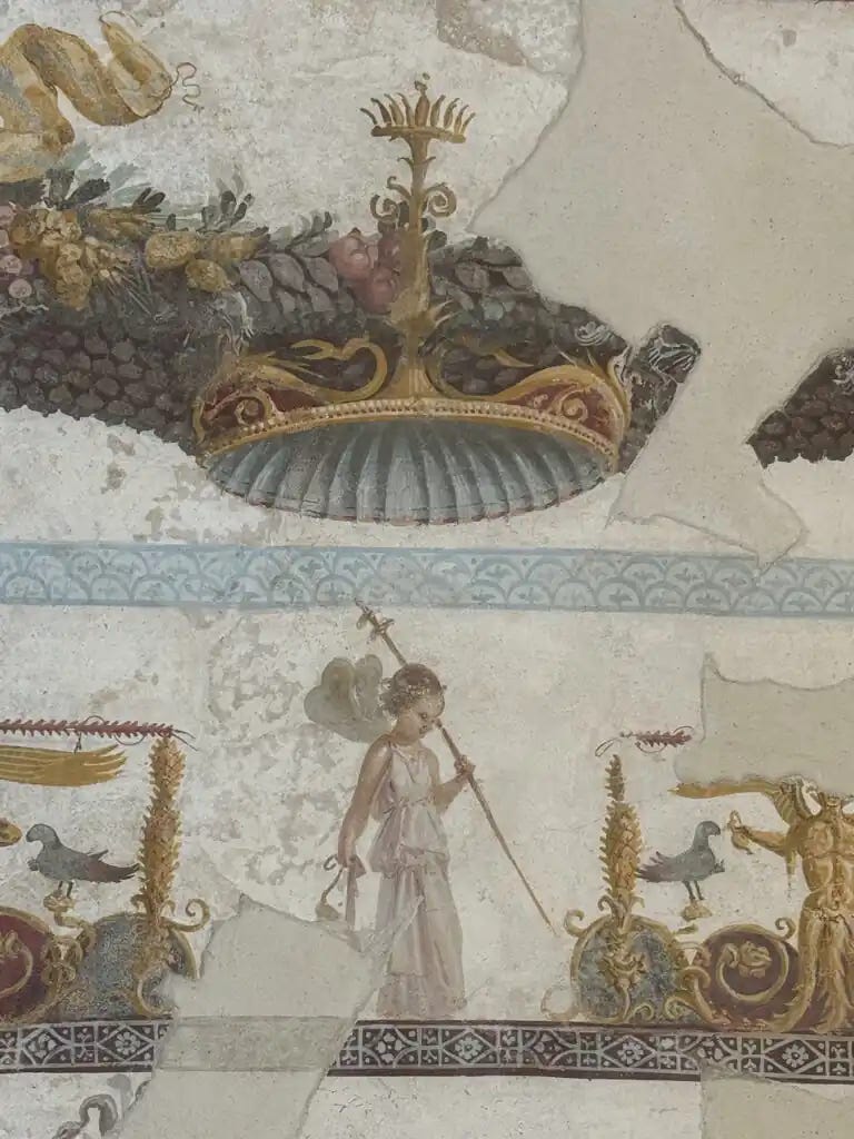 Close-up of the restored fresco. Credit: Parco Archeologico di Pompei
