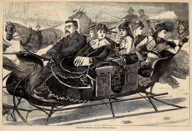 Dashing Through the Snow! Sleigh Riding in the 19th Century | mansion  musings