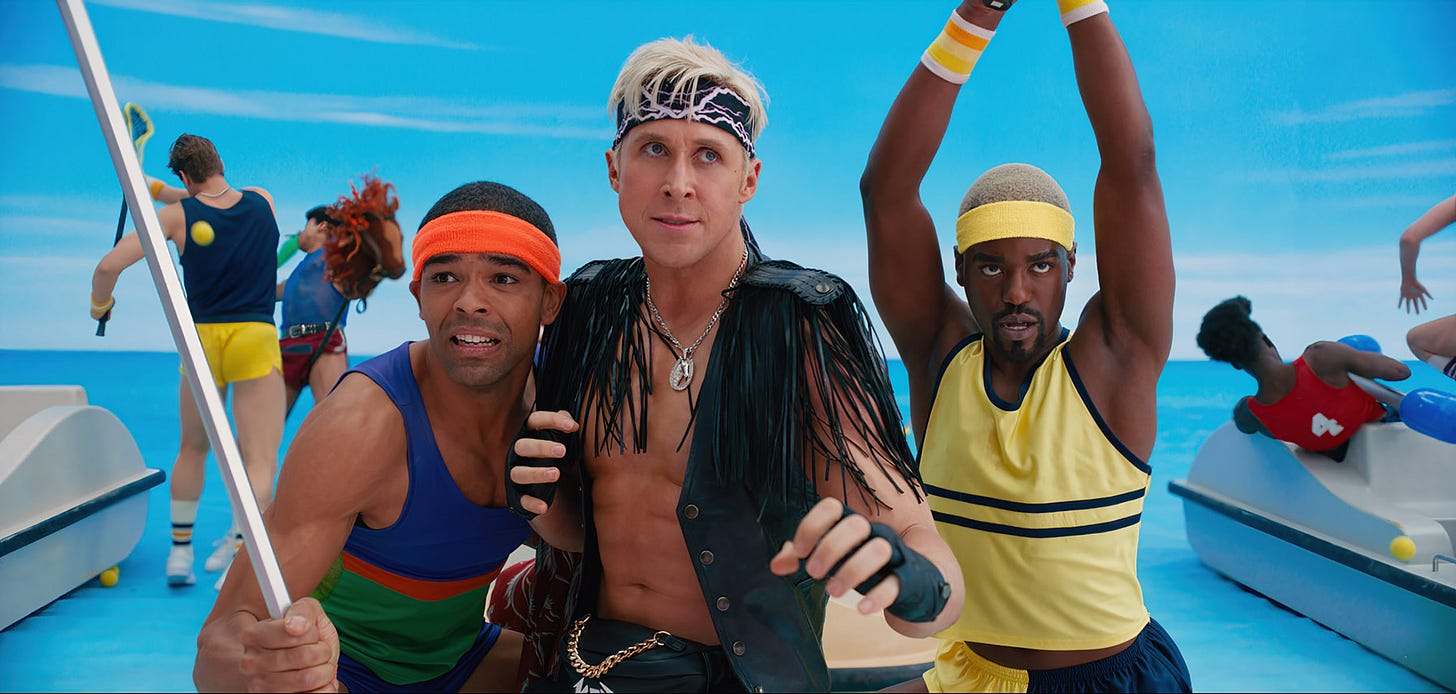 WATCH: Gay Twitter™ loses it over Ryan Gosling showing up to Ken Doll brawl  in first teaser for 'Barbie' - Queerty