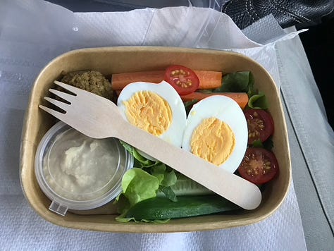 A salad, a pizza and a pie