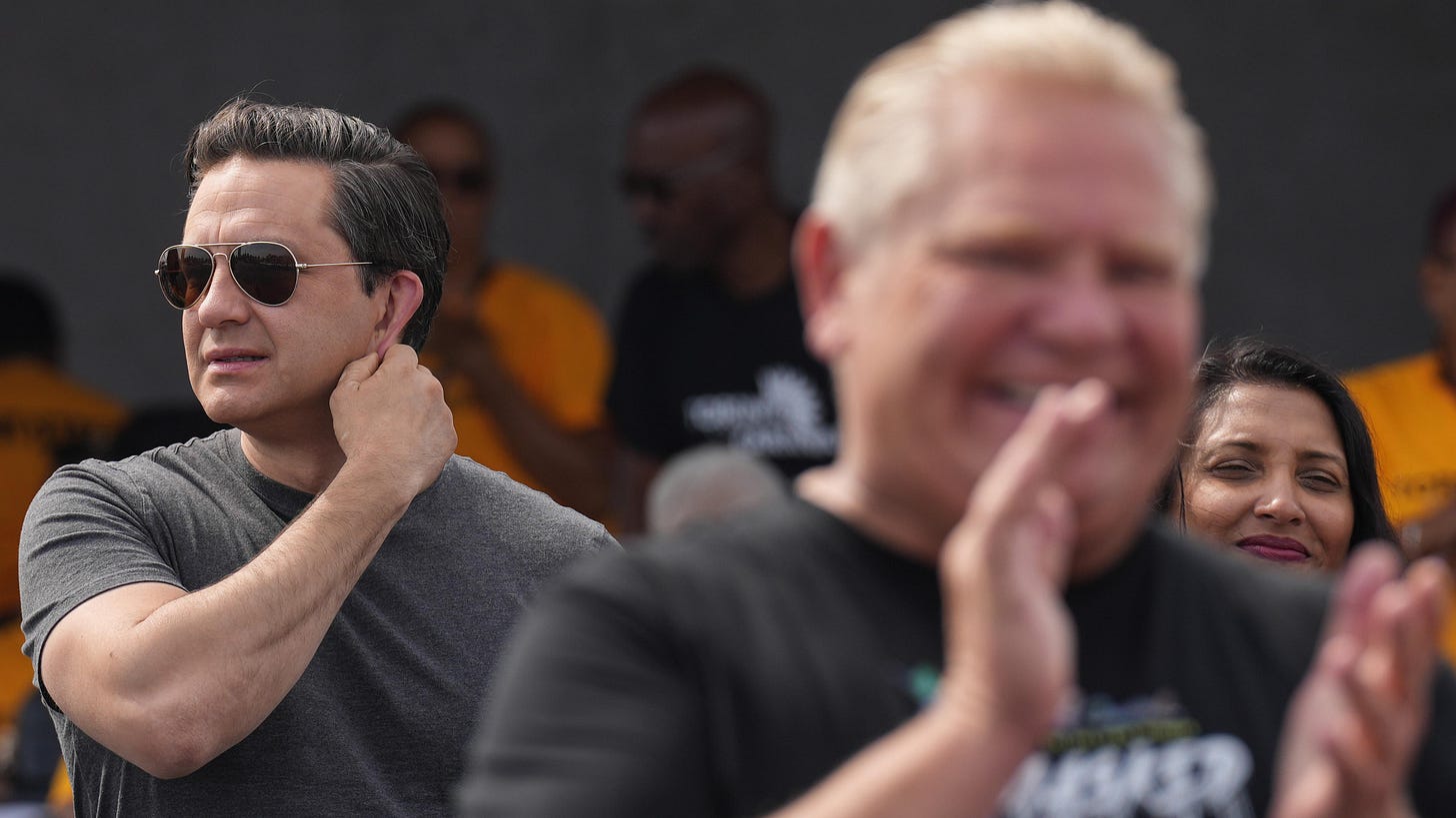 Pierre Poilievre tente d'attirer le vote conservateur ontarien