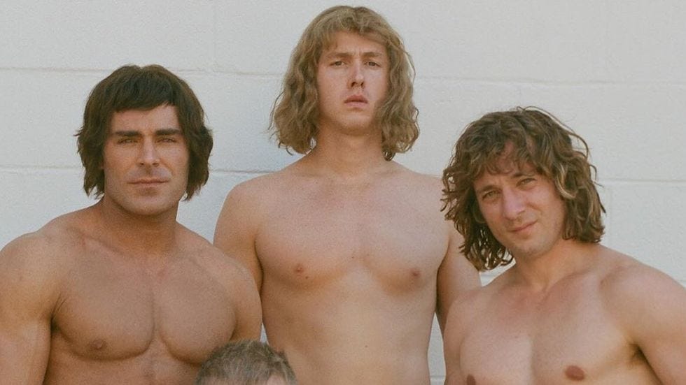 Zac Efron & 'Iron Claw' Co-Stars Go Shirtless In New Pic