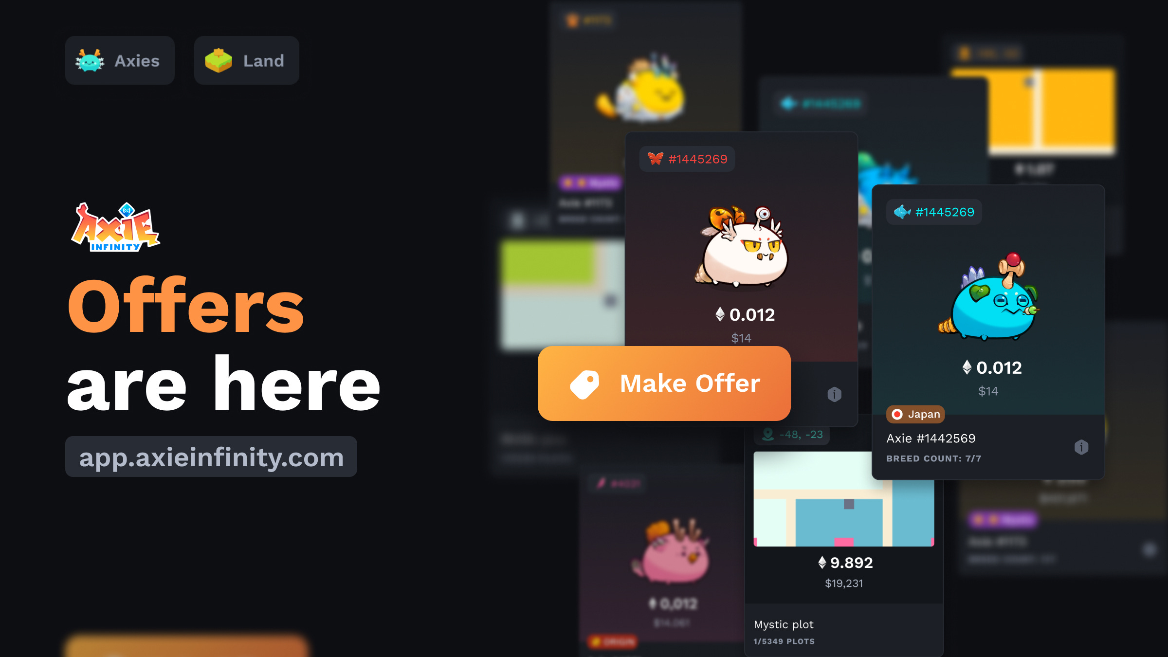 Offers are LIVE on App.axie!