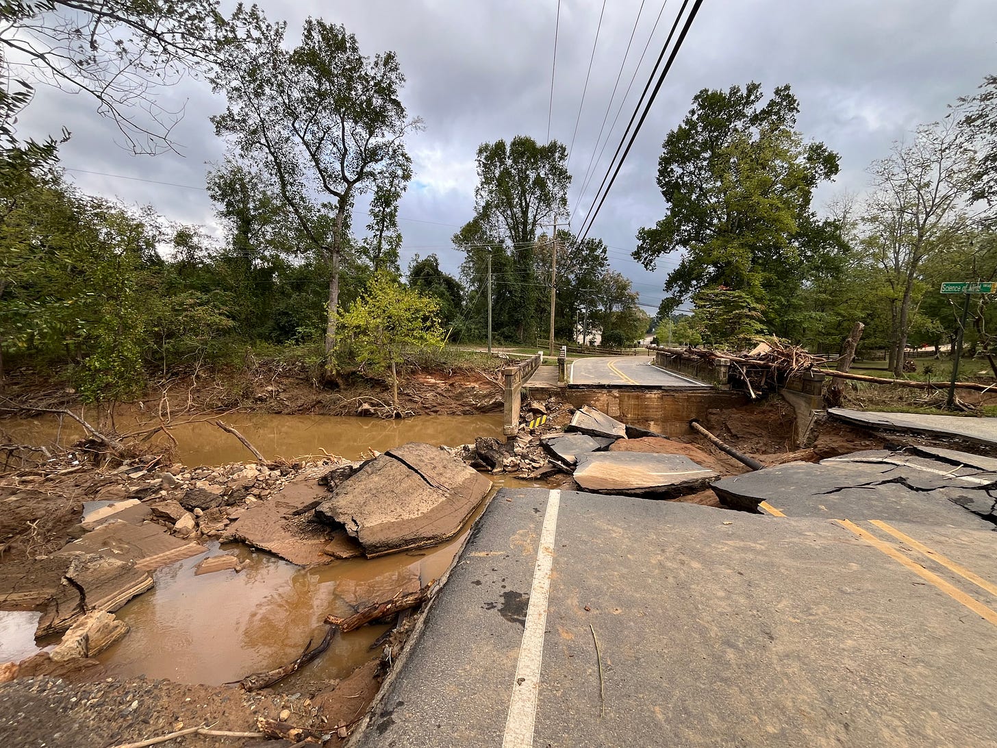 Bridge out in West Asheville Bridge out in West Asheville