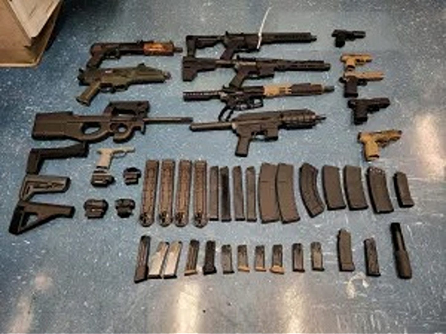 US Customs & Border Protection officers in El Paso prevented this load of guns & ammo from being smuggled into Mexico on July 3, 2025.