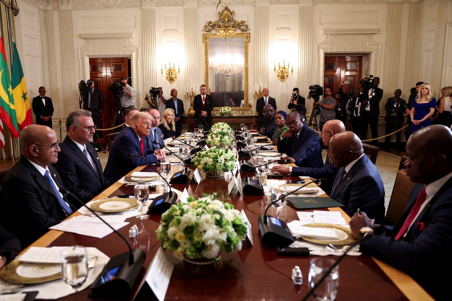 Trump asks Liberian president where he learned English, his country's  official language | Reuters