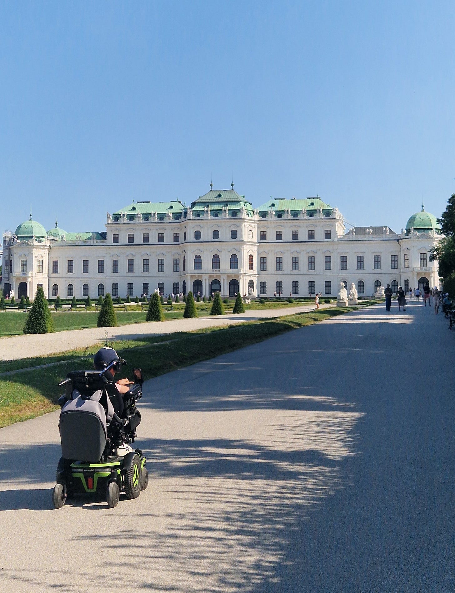 Me heading to Belvedere palace