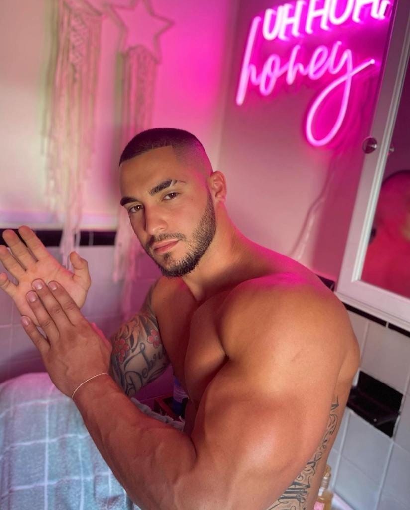 Pena shirtless in a photo on his Only Fans account. Pena shirtless in a photo on his Only Fans account.
