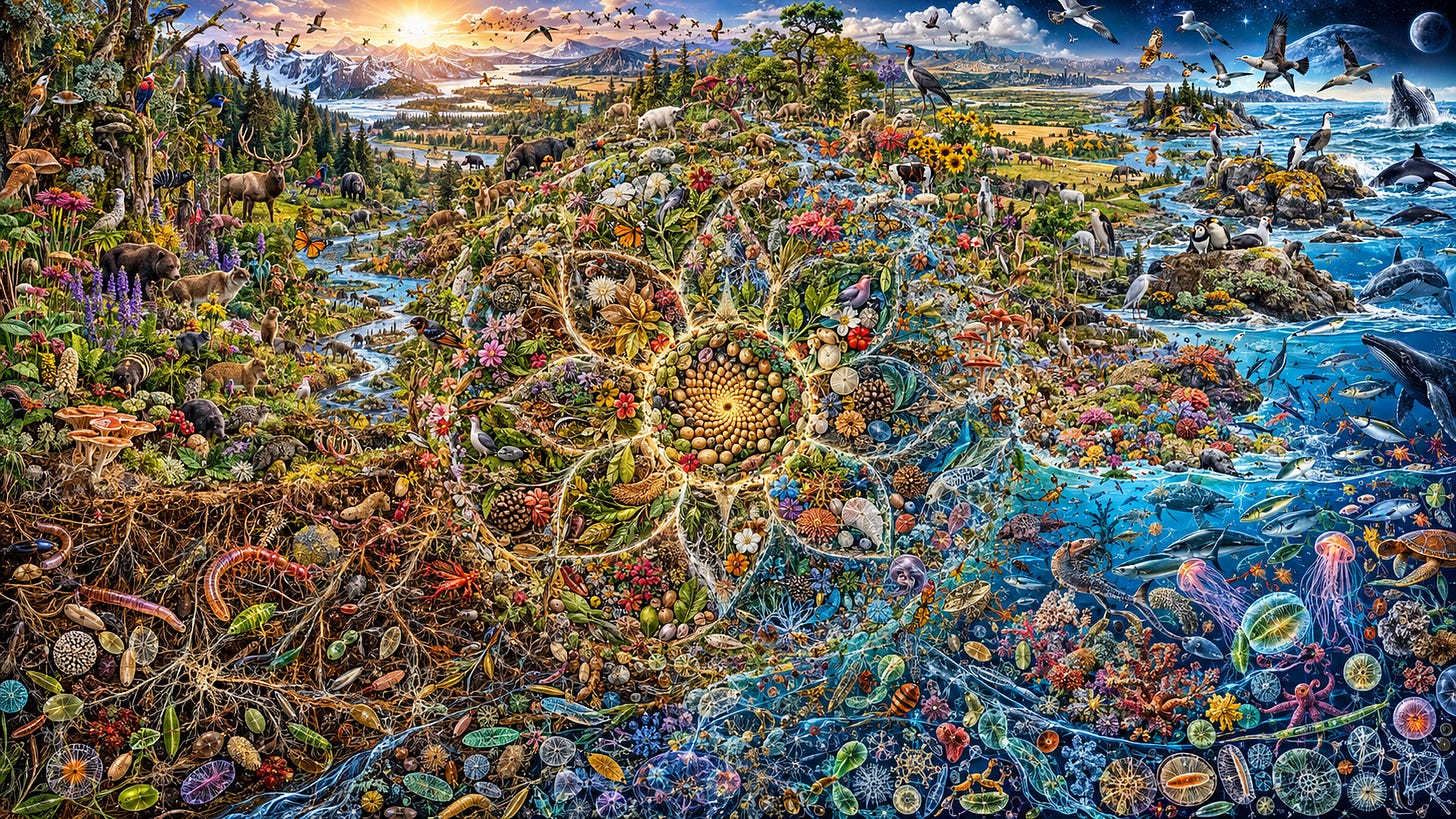 A Mandala Of Life On Earth A Mandala Of Life On Earth