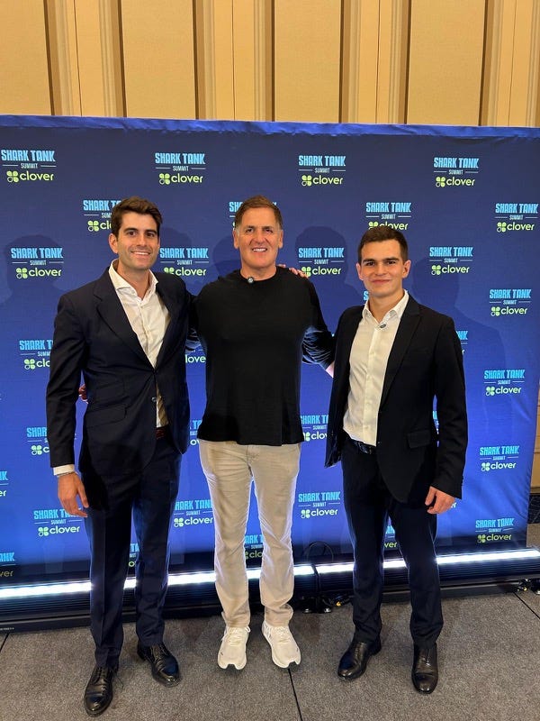 Guillermo and Rubén with Mark Cuban