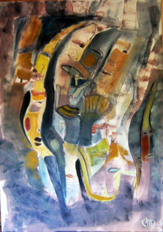 Oneness II Acrylic painting by Ania Mazur | Artfinder