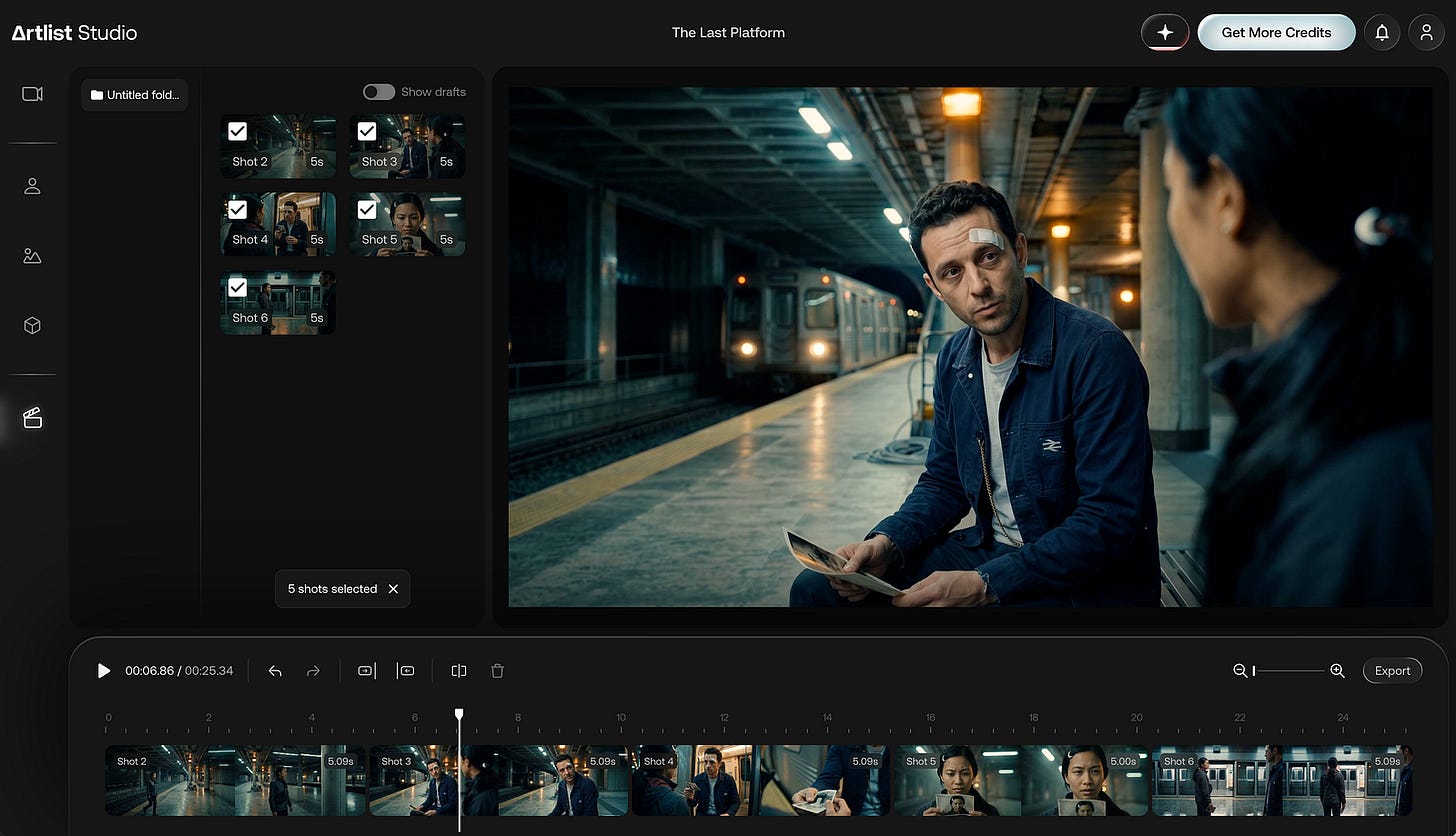 Editing example on Artlist’s Studio. Image by Jim Clyde Monge Editing example on Artlist’s Studio. Image by Jim Clyde Monge
