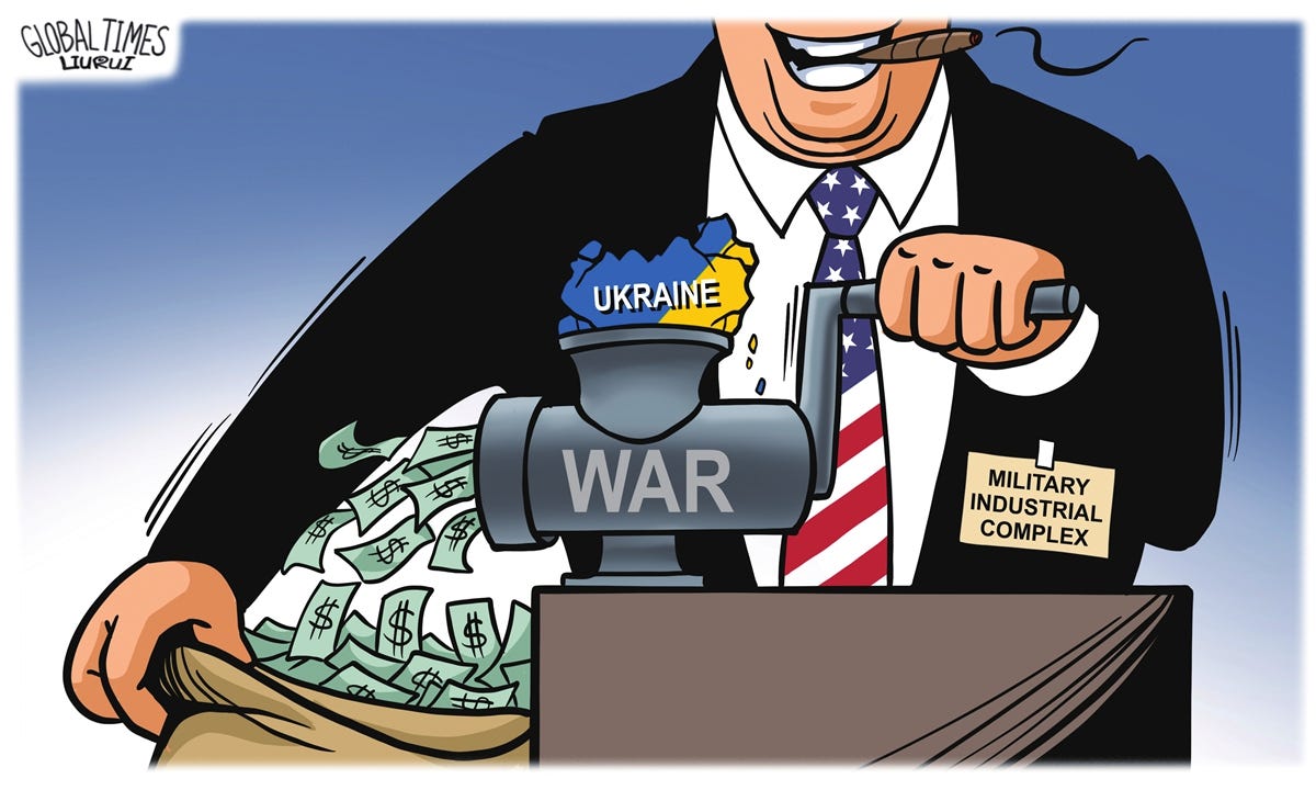 Ukraine new battlefield for US MIC to profit - Global Times