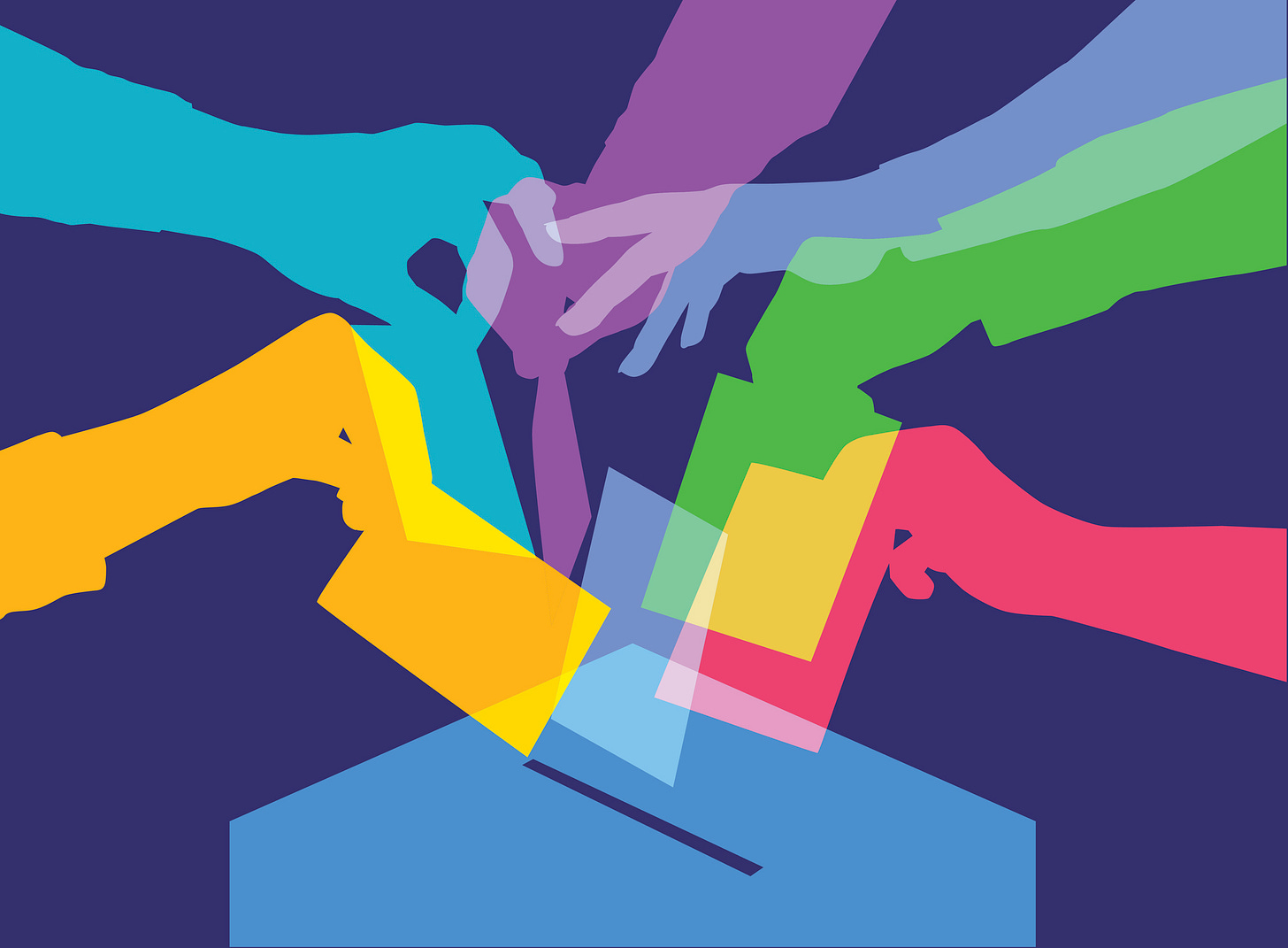 hands casting ballots hands casting ballots