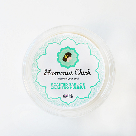 Hummus Chick offers three flavors: Classic, Roasted Garlic & Cilantro and Smoky Chipotle