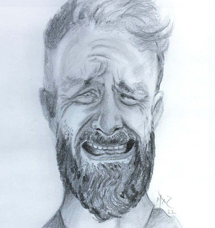 Sketch of the Winning Selfie from our Giveaway!