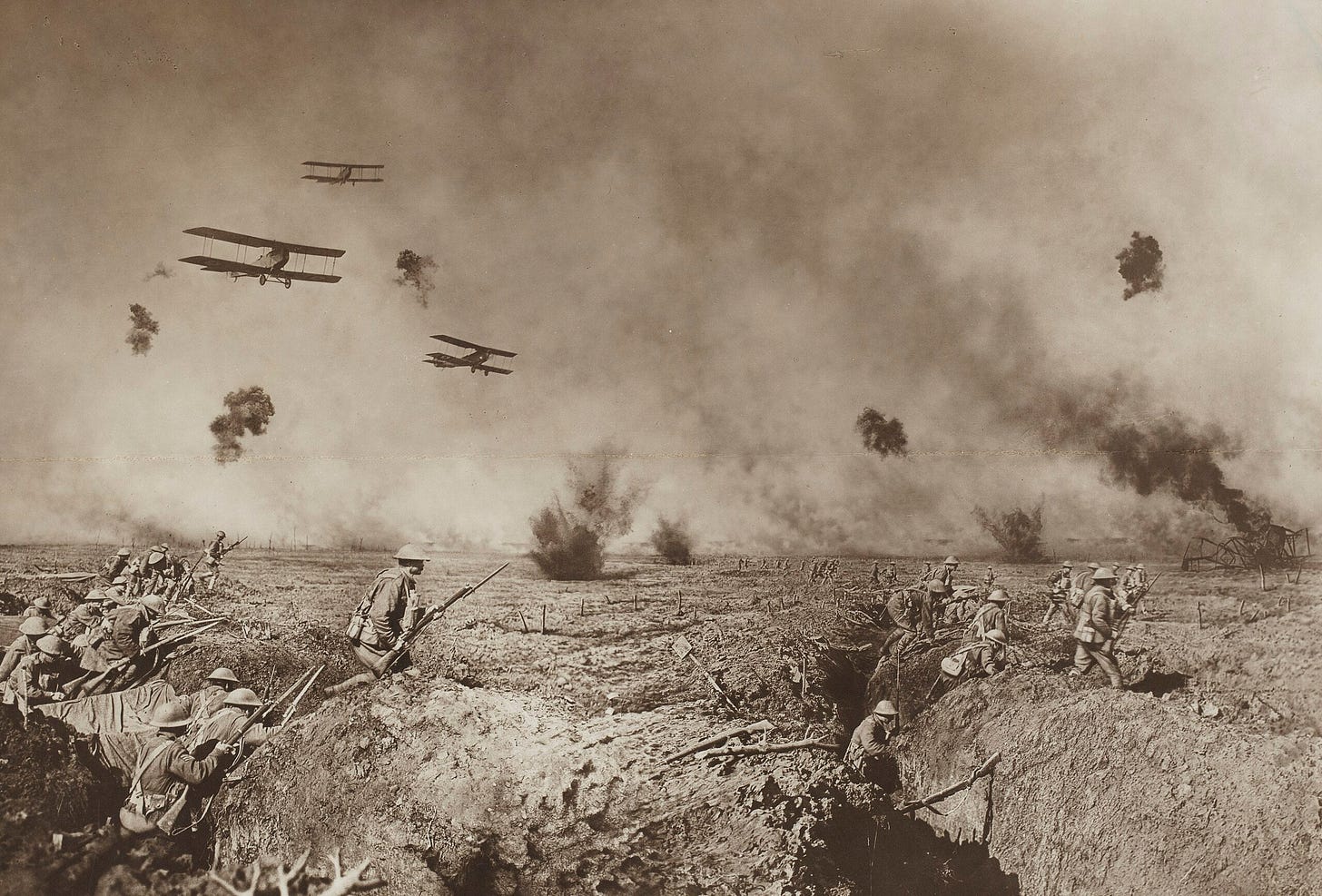 Battle of Zonnebeke by Frank Hurley (1918) Battle of Zonnebeke by Frank Hurley (1918)