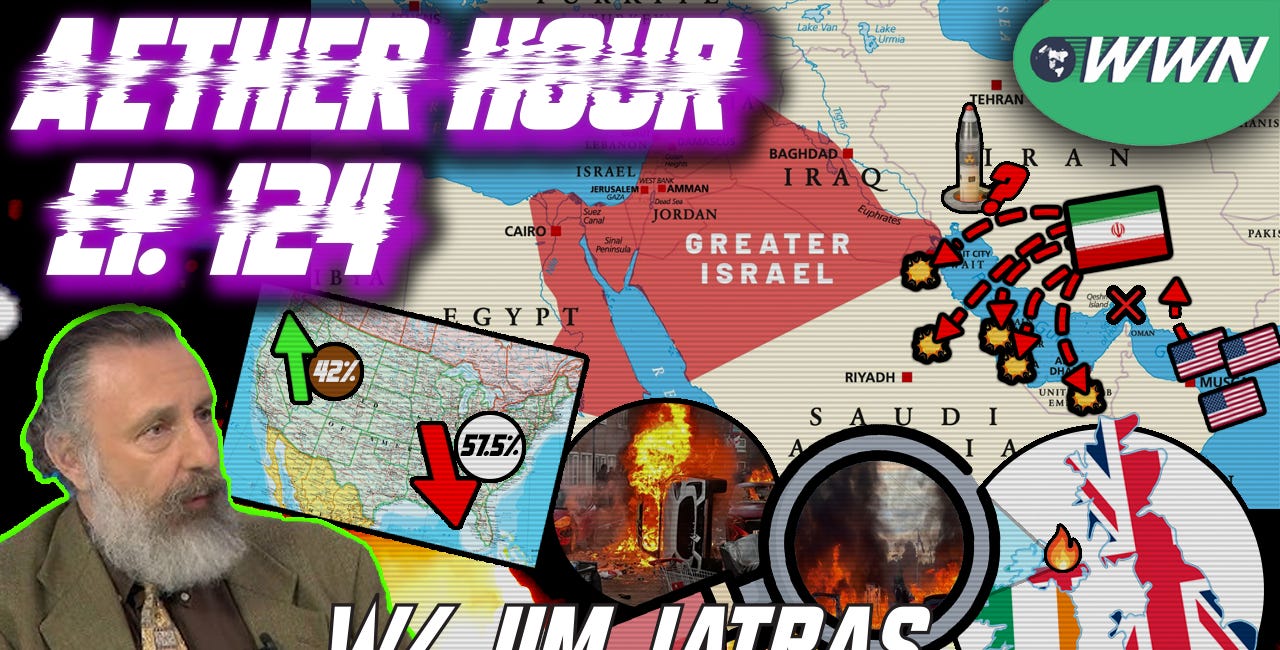 WWIII, Iran/US Chaos, Belfast Riots, the White Race, Turkey vs. Israel, & MORE w/ Jim Jatras! Aether Hour Ep. 124